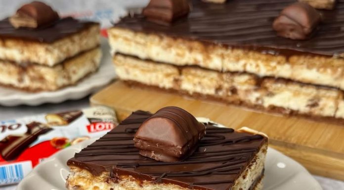 Neodoljiva torta „Kinder Bueno“ bez pečenja – Desert koji topi srce i nepca