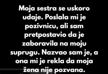 Odbio sam da prisustvujem sestrinoj svadbi nakon što je isključila moju suprugu.