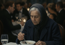 Žena obučena u starinsku odjeću ušla je u skupocjeni restoran i naručila najjeftiniju supu — ali deset minuta kasnije, gosti više nisu ismijavali nju… nego sami sebe!