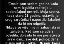 “Imala sam sedam godina kada sam izgubila roditelje…”