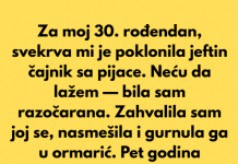 „Za moj 30. Rođendan svekrva mi je poklonila jeftin čajnik – A ispostavilo se da je bio vrijedniji nego što sam mislila“