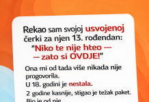 “Nakon 13 godina svojoj usvojenoj kcerki sam u lice rekao:”Tebe niko nije htio zato si sada ovdje…”