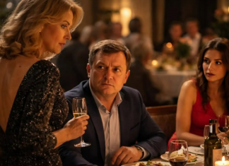 Žena je otkrila muževu prevaru, ali nije napravila skandal. Umjesto toga, na korporativnoj večeri ustala je i izrekla zdravicu koja je sve u dvorani ostavila u šoku… 😮