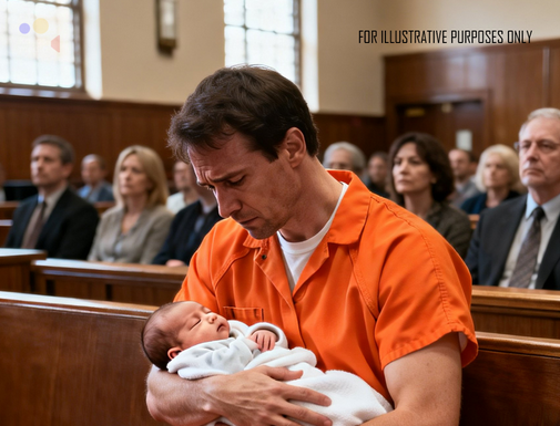 OSUĐEN NA DOŽIVOTNI ZATVOR, MUŠKARAC JE ZATRAŽIO DA DRŽI SVOJU NOVOROĐENU BEBU JEDAN MINUT — ONO ŠTO JE USLEDILO RAZOTKRILO JE LAŽ U SUDNICI