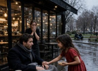Milijarder koji pet godina nije osjećao svoje noge sjedio je ispred vlastitog restorana, uvjeren da mu se život više nikada neće promijeniti — sve dok ga bosonoga djevojčica od pet godina nije zamolila za ostatke hrane i dala mu neočekivano obećanje.